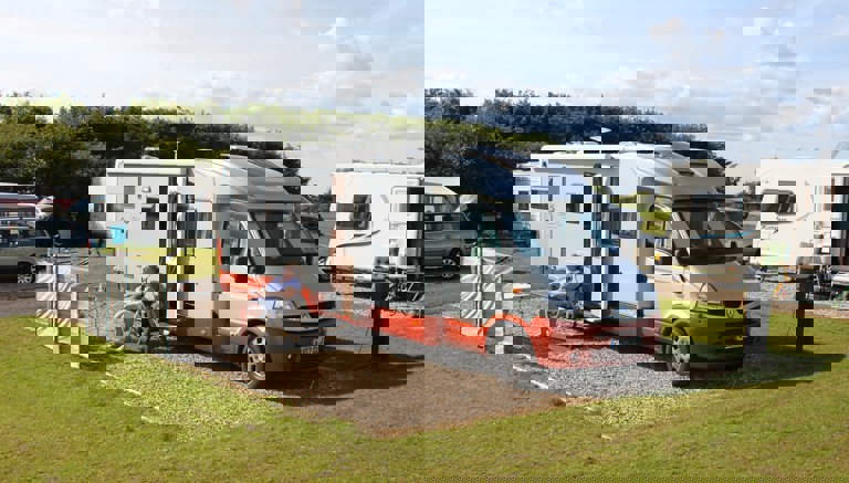 Upper Touring Caravan Area at Crows Nest Caravan Park Upper Touring Caravan Area at Crows Nest Caravan Park