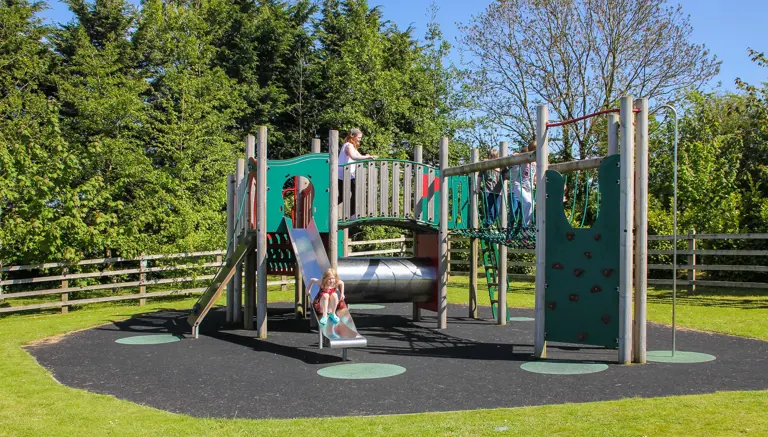 Play area at Robin Hood Caravan Park