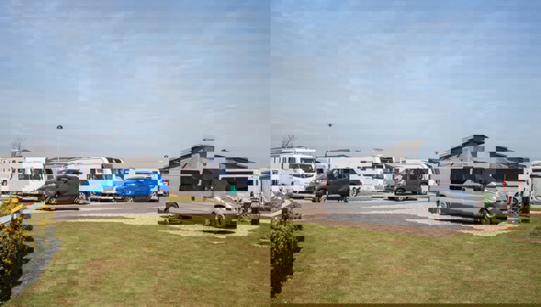 Lower Touring Caravan Area at Crows Nest Caravan Park Lower Touring Caravan Area at Crows Nest Caravan Park
