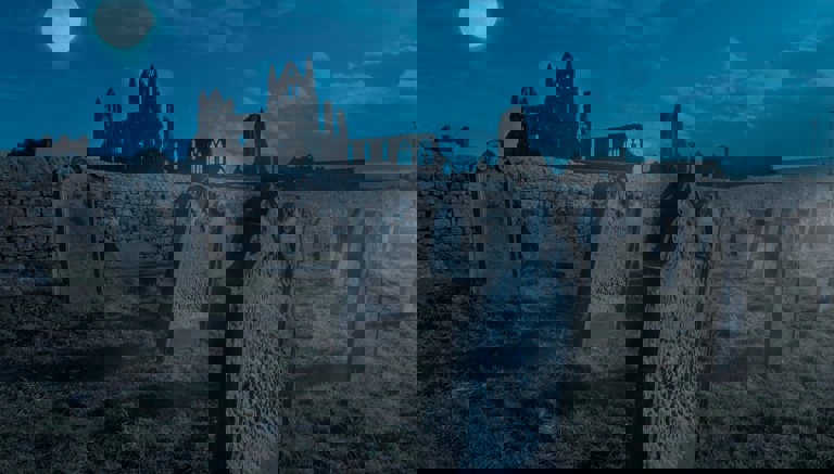 Whitby Abbey at Night
