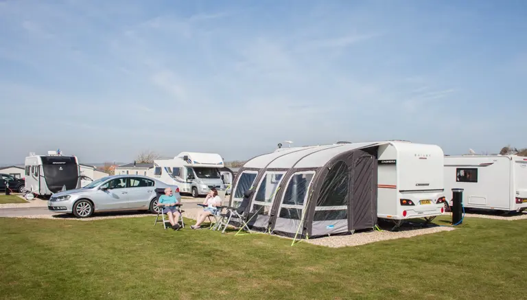 Lower Touring Caravan Area at Crows Nest Caravan Park Lower Touring Caravan Area at Crows Nest Caravan Park