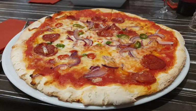 Pizza at Pomodoro