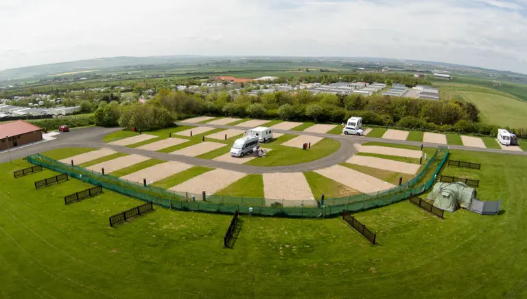 Upper Touring Caravan Area at Crows Nest Caravan Park Upper Touring Caravan Area at Crows Nest Caravan Park