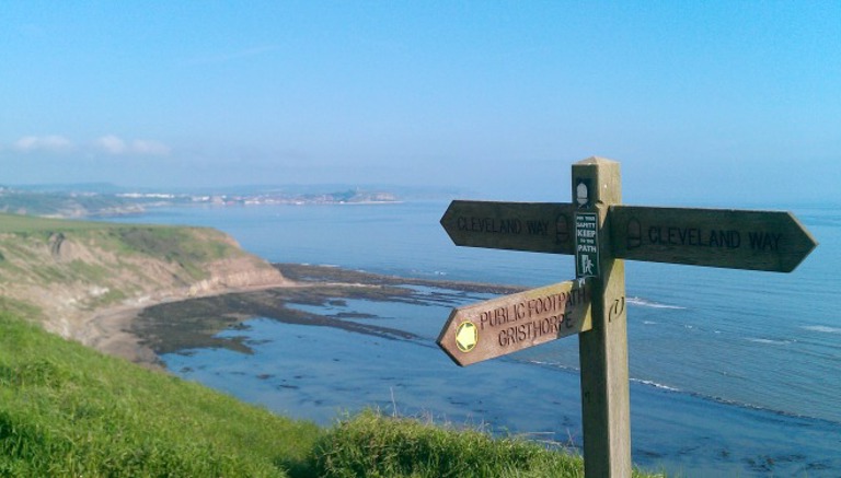 The Cleveland Way near Filey