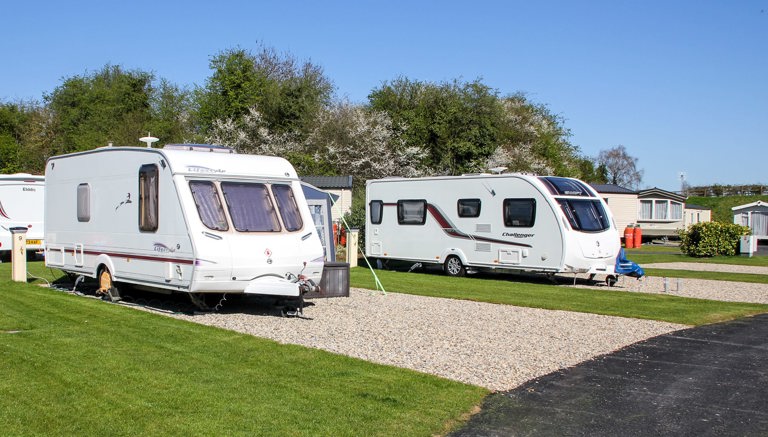 Touring Caravan and Motorhome pitches at Robin Hood Caravan Park in Slingsby near York