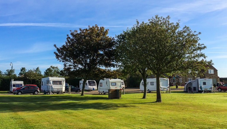 Seasonal Touring Caravan Pitches at Lebberston Caravan Park near Scarborough and Filey