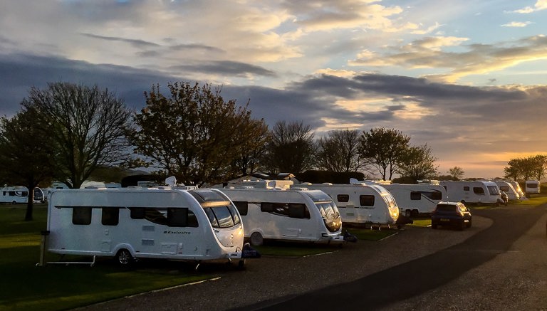Seasonal Touring Caravan Pitches at Lebberston Caravan Park near Scarborough and Filey
