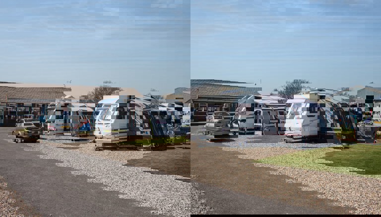 Lower Touring Caravan Area at Crows Nest Caravan Park Lower Touring Caravan Area at Crows Nest Caravan Park